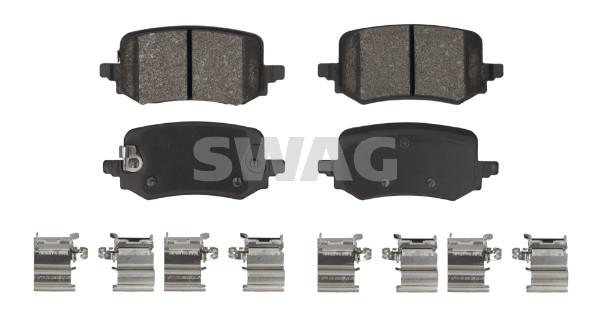 Kit pastiglie freno, Freno a disco - 33 11 0389 SWAG